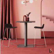 Table haute ROL - Mobel Linea - 80, Anthracite, Anthracite