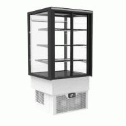 Vitrine réfrigérée SELF-SERVICE encastrable positive Ventilée 4 faces vitrées 1200mm 3 étagères Integra Drop-in Sayl