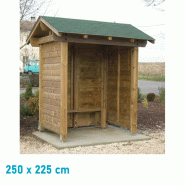 Abri voyageurs bois 2500