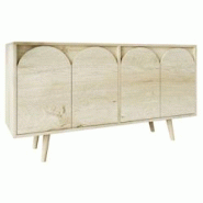 Buffet 4 portes en aggloméré Venezia chêne Hanah Home - 8684284023942 Buffet 4 portes en aggloméré Venezia chêne Hanah Home - 8684284023942