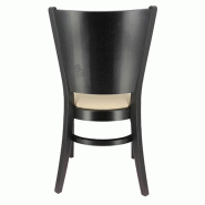 Chaise restaurant Régina marron foncé - BEIGE Chaise restaurant Régina marron foncé - BEIGE