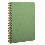 Clairefontaine Lot de 5 Carnet Age Bag A5, 120p./60 feuilles détachables 90 g/m² reliure intégrale, couv. Coloris vert, ligné - 3329687856630