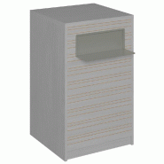 Comptoir Vertigo H T04 naturel solo L60cm 1 tabl.Couliss.2tabl.Amovibles noyercl