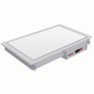 Diamond - Élément vitrocéramique blanche 4 x GN 1/1 - réf. IN/VCX15-PWT - gris inox AKS-IN/VCX15-PWT