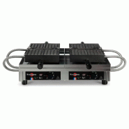 Gaufrier éléctrique double, ouverture 180 degrés - 4x7 Bruxelles | Krampouz - WECAKB