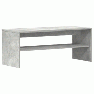 Helloshop26 - Meuble TV avec grand espace de rangement moderne salon 100 x 40 x 40 cm en bois d'ingénierie gris béton 02_0051240 - gris Bois massif