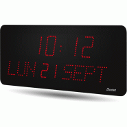 Horloge LED Style II 10 Date, alimentation 230V, DHF, LED rouge - BODET