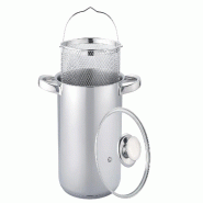 Hostelnovo del Valles Hostelnovo - Marmite asperges/spaghettis inox 21 x 16 cm 4,2 L - argenté Acier inoxydable 18/10 2443