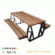 Table pique-nique KOMPOSE - Table 370 cm assise 1 côté