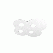 Top light Plafonnier rond Toplight Cloud 4 lumières avec douille GX53, cadre blanc, design moderne 86x37x3cm - blanc 8057094705962