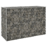 Vidaxl mur en gabion avec couvercles acier galvanisé 150x60x100 cm 147814