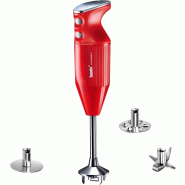 Bamix - Mixeur plongeant PRIME 250 watts, 2 vitesses - ROUGE - rouge 7610497620174