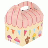 Boîte menu enfant carton Party 17x16x10cm - par 300