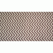 Chemin de table jute chevrons brun 28cm x 5m