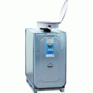 Cuve 1500L pour le stockage d'huiles usagées - rétention intégrée - acier galvanisé/PEHD