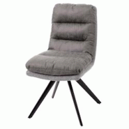 Décoshop26 - Chaise de salle à manger fauteuil lounge confortable rotative en tissu gris clair 04_0002247 - gris 3000262532698 Décoshop26 - Chaise de salle à manger fauteuil lounge confortable rotative en tissu gris clair 04_0002247 - gris 3000262532698