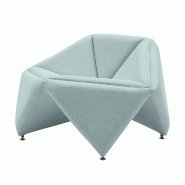 Fauteuil en tissu Fold- Softline - Feld Bleu clair_0