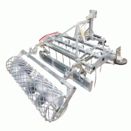 Herse de carrière équestre 180 cm - Lame niveleuse et rouleau cage - Attelage trois points pour micro-tracteurs Torros TACR180 Herse de carrière équestre 180 cm - Lame niveleuse et rouleau cage - Attelage trois points pour micro-tracteurs Torros TACR180