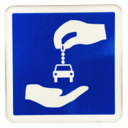 Panneau indication station d'autopartage C9 - signalisation et options complémentaires Panneau indication station d'autopartage C9 - signalisation et options complémentaires