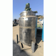 Réacteur en acier inoxydable de 1 200 litres avec double enveloppe, calorifuge, agitation et résistances électriques_0