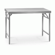 Royal Catering table de travail pliante acier inoxydable 60 x 120 cm capacité de 210 kg - inox 3000234888983