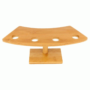 Support en bambou pour 4 cônes 26x10,5x9cm - par 1