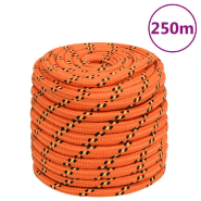 Vidaxl corde de bateau orange 16 mm 250 m polypropylène 152681