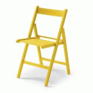 Yelloo - Chaise pliante LIBRO Couleur JAUNE Pliante peu encombrante Bois de hêtre massif - jaune Bois massif 941 Yelloo - Chaise pliante LIBRO Couleur JAUNE Pliante peu encombrante Bois de hêtre massif - jaune Bois massif 941