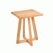 Bazar Bizar Table de bar en bois de teck 70x100 cm naturel - JACI037N-100