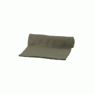 Chemin de table coton gaufré kaki 26cm x 3m