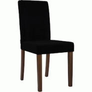 CLP Chaise de salle à manger Ina velours côtelé Noir /Antique foncé - noir textile 326070 CLP Chaise de salle à manger Ina velours côtelé Noir /Antique foncé - noir textile 326070