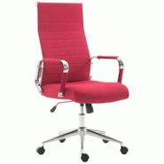 CLP Fauteuil de bureau Kolumbus tissu Rouge - rouge textile 191943505 CLP Fauteuil de bureau Kolumbus tissu Rouge - rouge textile 191943505