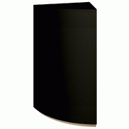 Comptoir angle arrondi 60 degrés - P60xH93,8cm - stratifié noir