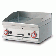 Fry-Top à gaz semi-rainurée en CHROME - Série 600 - L600 | Lotus - FTLRT-66GS