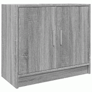 Helloshop26 - Armoire de lavabo moderne rangement pratique 63 x 29 x 55 cm en bois d'ingénierie gris 02_0049525 - gris Bois massif 3000235884687