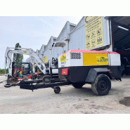 Ingersoll rand P180WD Compresseur de chantier sur remorque