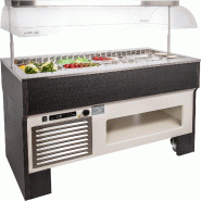 KBS Gastrotechnik KBS Bar à salade petit déjeuner buffet à dessert pour 4 récipients GN1/1 1414x750x1528 mm - 23530081