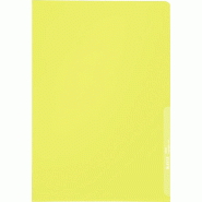 LEITZ chemises standard A4 en polypropylène grainé, jaune - 40000015