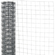 Nature grillage métallique carré 0,5x5 m 13 mm acier galvanisé 419774 Nature grillage métallique carré 0,5x5 m 13 mm acier galvanisé 419774