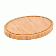 Planche ronde bambou naturel Ø30,6x2cm - par 1