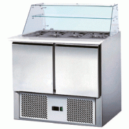 Saladette réfrigérée avec pare-haleine droite - 2 portes GN 1/1 | Afi - AAS900V
