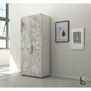 Armoire haute à portes battantes Luxury - Ofitres - Marbre_0