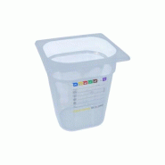 Bac HACCP Polypropylène GN 1/6 H. 200 mm - Gastroland - transparent plastique polypropylène 3701666002663