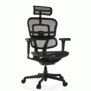 Chaise de bureau / fauteuil de direction ERGOHUMAN SIGNATURE GEN2 tissu résille noir hjh OFFICE - noir polyester 652313