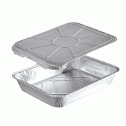 COMBO NOVATRAY THERMO - 1 Comp. HAUT (1150ml) - Alu +Couvercle Alu (H: 38,5+12=50,5mm) - KPCT1150