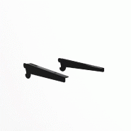 Consoles L30cm DX + SX gauche et droite - noir satiné - par 2 - pour systèmes GLOBAL ou CREMABLACK