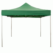 Couverture latérale verte imperméable de 3x2m avec fenêtre de gazebo pliable de 3x3m - vert textile 8053323382911