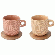 EASY LIFE Coffret 2 tasses 25 cl - Take a Loop - 035-1249477