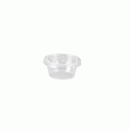 FHC ecolupack FHC - 2 500Pcs - Pot plastique PET transparent  Ø 6,2cm H31mm 60ml - transparent plastique FHC209POPET2
