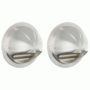Grilles d'aération 2 pcs Argent 150 mm - 8721359365771